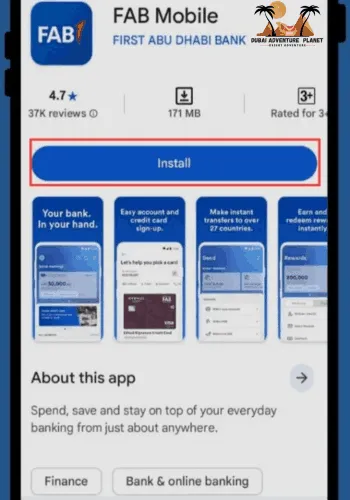 Check Balance Using FAB Mobile App